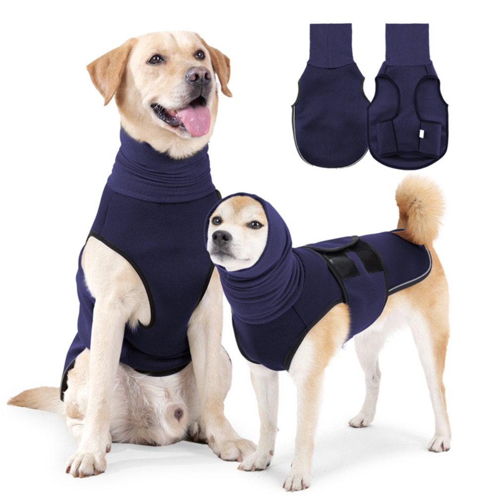Dog Anxiety Vest - Geräuschdämpfende Beruhigungsmantel für Hunde mit Reflektoren