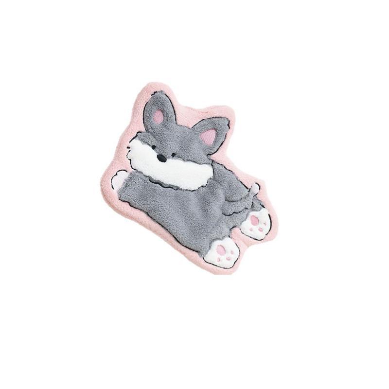Pet Supplies Direct - Neues weiches Korallenfleece-Handtuch mit niedlichem Cartoon-Hund-