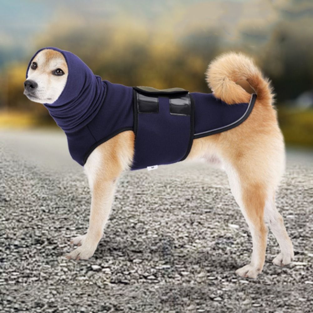 Dog Anxiety Vest - Beruhigende Hundewickel, elastische Hundeangstweste, winddicht, reflektierende