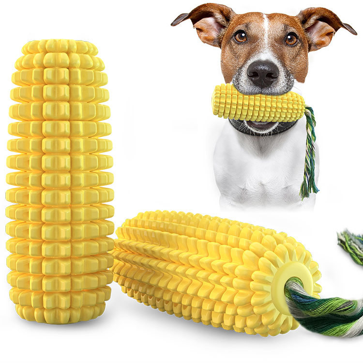 Pet Supplies In Amazon - Quietschendes Corn-Dog-Zahnbürstenspielzeug für Haustiere, beliebtes Amazon-Kauspielzeug,