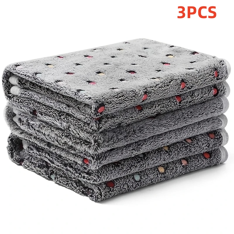 Pet Supplies Direct - 3PCS Weiche Flauschige Haustier Decke Nette