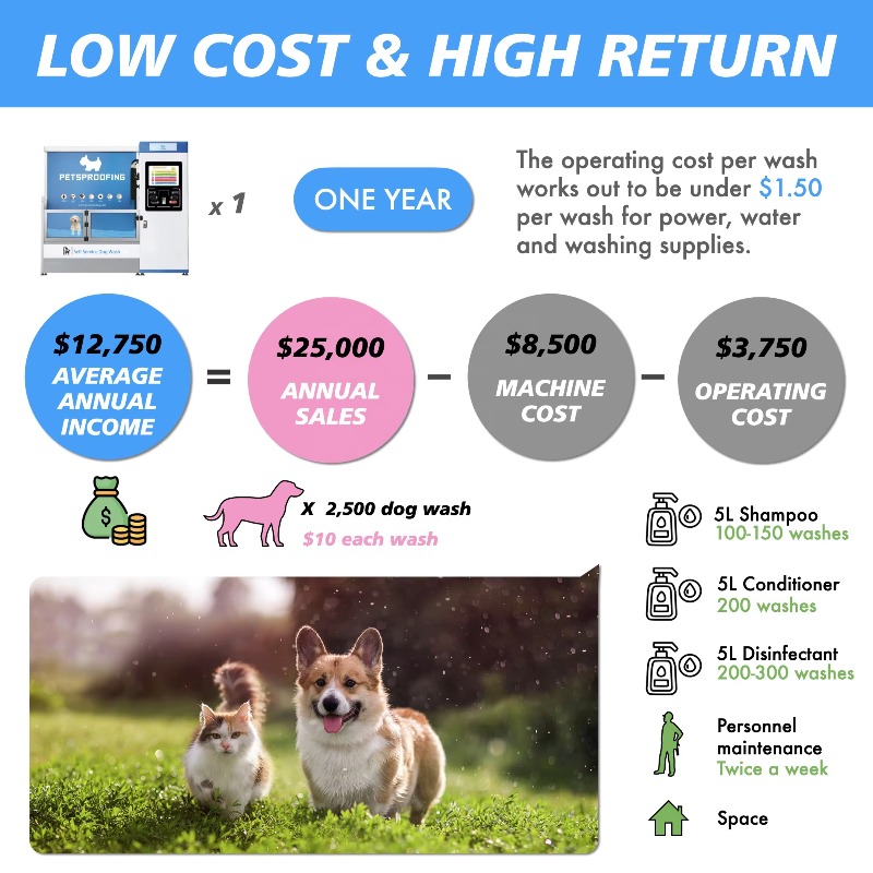 Hundepflege-Hunde-Bashing-Stat – Pet Supplies Wash Station Bewertung und Preis